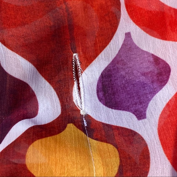 Trina Turk Ogee coverup kaftan multicolor geometric swim size XS Extra Small - Picture 5 of 8